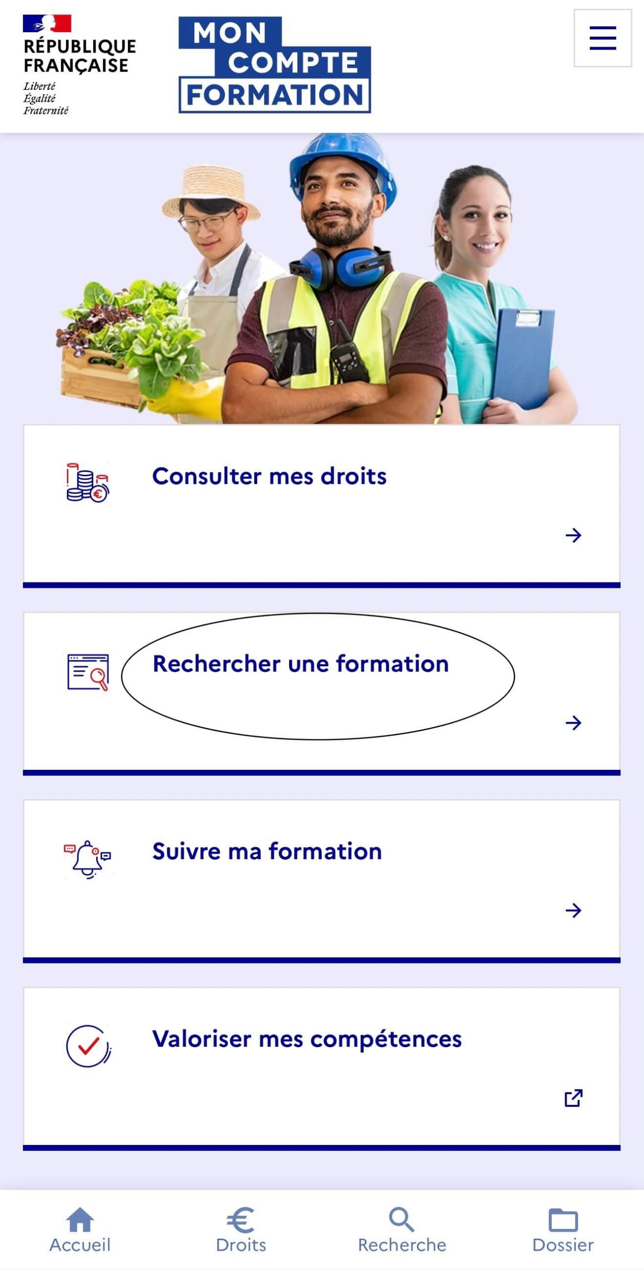 CPF écran 1
