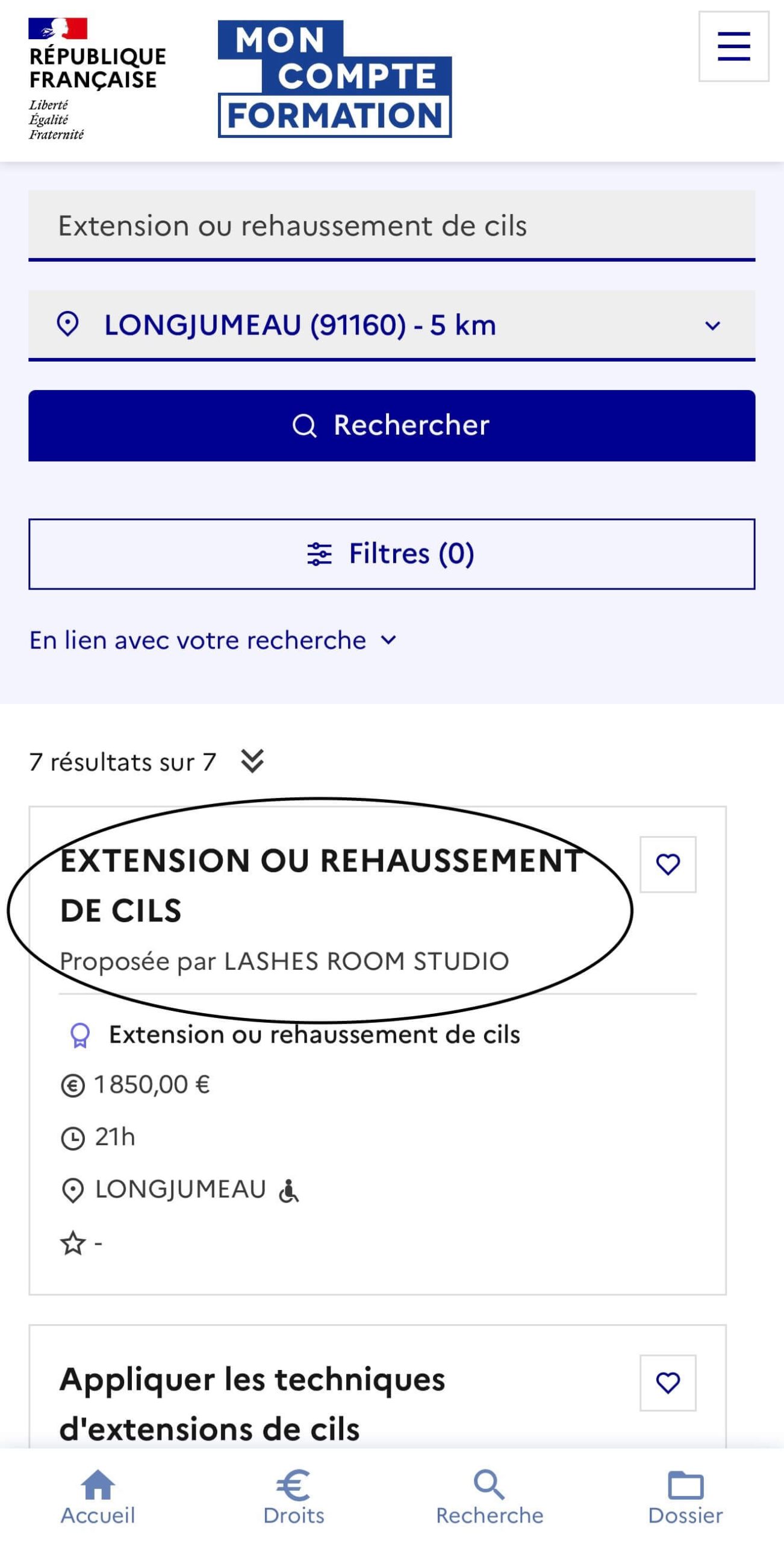 CPF écran 5